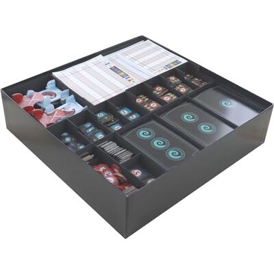 Feldherr Organizer compatibel met 7 Wonders: basisspel + 4 uitbreidingen, basisspeelbox, kaarthouders en chips van kunststof voor het sorteren van speelmateriaal Feldherr Organizer compatibel met 7 Wonders: basisspel + 4 uitbreidingen, basisspeelbox, kaarthouders en chips van kunststof voor het sorteren van speelmateriaal