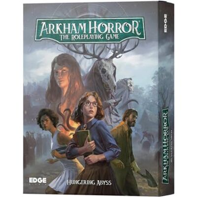 Asmodee EDGE Studio Arkham Horror The Hungering Abyss Starter RPG starterset meeslepend avontuur met dynamisch zwembadsysteem, vanaf 14 jaar, 2-6 spelers, 1 uur speeltijd, gemaakt Asmodee EDGE Studio Arkham Horror The Hungering Abyss Starter RPG starterset meeslepend avontuur met dynamisch zwembadsysteem, vanaf 14 jaar, 2-6 spelers, 1 uur speeltijd, gemaakt