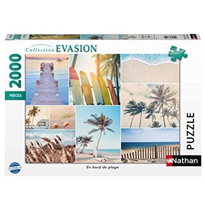 Nathan Puzzel 2000 stukjes Aan het strand Volwassenen en kinderen vanaf 14 jaar Hoogwaardige puzzel Perfecte inbouw Escape collectie 87310 Nathan Puzzel 2000 stukjes Aan het strand Volwassenen en kinderen vanaf 14 jaar Hoogwaardige puzzel Perfecte inbouw Escape collectie 87310