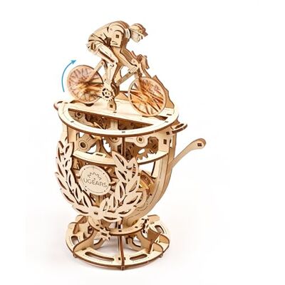 UGEARS Automaton Fietser 3D-puzzel – modelbouwset van hout voor volwassenen – Classic Tour de France Cup fiets van hout UGEARS Automaton Fietser 3D-puzzel – modelbouwset van hout voor volwassenen – Classic Tour de France Cup fiets van hout