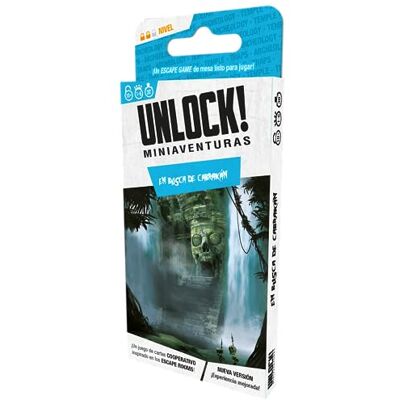 Space Cowboys Unlock! Mini-avonturen op zoek naar Cabrakan Escape bordspel voor volwassenen en gezinnen vanaf 10 jaar van 1 tot 6 spelers 30-45 minuten per partij Spaans Space Cowboys Unlock! Mini-avonturen op zoek naar Cabrakan Escape bordspel voor volwassenen en gezinnen vanaf 10 jaar van 1 tot 6 spelers 30-45 minuten per partij Spaans