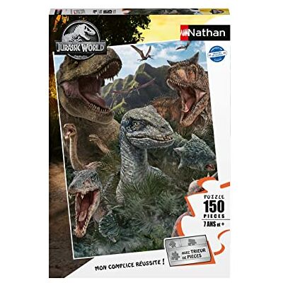 Nathan Kinderpuzzel puzzel 150 p de dinosaurussen van Jurassic World/Jurassic World 3 vanaf 7 jaar 86157 Nathan Kinderpuzzel puzzel 150 p de dinosaurussen van Jurassic World/Jurassic World 3 vanaf 7 jaar 86157