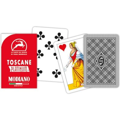Modiano platina Toscaanse kaarten 100% plastic Modiano platina Toscaanse kaarten 100% plastic