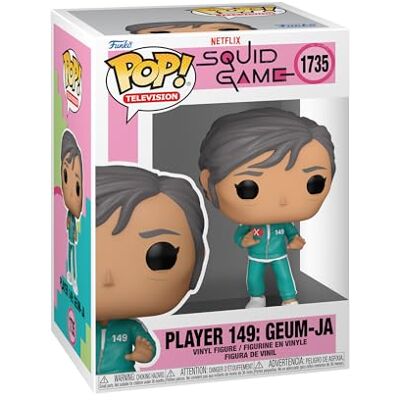 Funko POP! TV: Squid Game S3- Player 149: Geum-Ja het spel van de inktvis Vinyl verzamelfiguur Cadeau-idee Officiële merchandising Speelgoed voor kinderen en volwassenen TV Fans Funko POP! TV: Squid Game S3- Player 149: Geum-Ja het spel van de inktvis Vinyl verzamelfiguur Cadeau-idee Officiële merchandising Speelgoed voor kinderen en volwassenen TV Fans