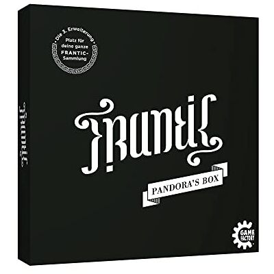 Game Factory Frantic, Pandora's box, derde uitbreiding in een praktische verzamelaarsdoos, kaartspel, speluitbreiding Dans une boîte de collection pratique, jeu de cartes, extension de jeu Game Factory Frantic, Pandora's box, derde uitbreiding in een praktische verzamelaarsdoos, kaartspel, speluitbreiding Dans une boîte de collection pratique, jeu de cartes, extension de jeu