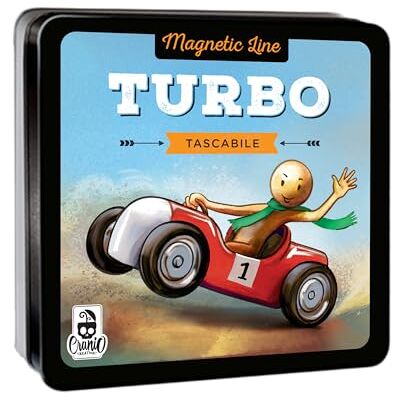 Cranio Creations Magnetic Line Turbo, het grote klassieke racespel in magnetische versie in zakformaat Italiaanse taal editie Cranio Creations Magnetic Line Turbo, het grote klassieke racespel in magnetische versie in zakformaat Italiaanse taal editie