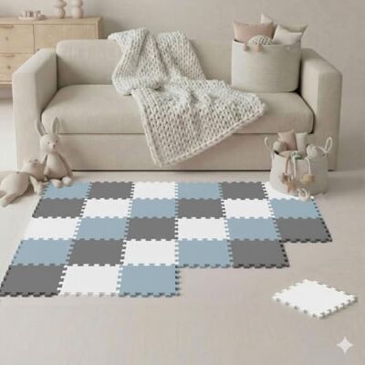 LittleTom 27-delige vloermat voor baby's vanaf de eerste maand – 30 x 30 cm – tegels van EVA-schuim – zacht speeloppervlak om te ontwaken – vierkante antislip puzzel – bekleding voor de kinderkamer LittleTom 27-delige vloermat voor baby's vanaf de eerste maand – 30 x 30 cm – tegels van EVA-schuim – zacht speeloppervlak om te ontwaken – vierkante antislip puzzel – bekleding voor de kinderkamer
