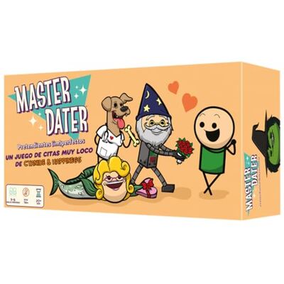 Asmodee Explosm Master Dater kaartspel voor feestjes vanaf 14 jaar, 3-6 spelers, 20-40 minuten per partij Asmodee Explosm Master Dater kaartspel voor feestjes vanaf 14 jaar, 3-6 spelers, 20-40 minuten per partij