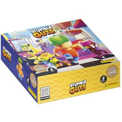 Panini Stumble Guys Trading Cards 2 doos met 24 hoezen + 1 gelimiteerde oplage kaart Panini Stumble Guys Trading Cards 2 doos met 24 hoezen + 1 gelimiteerde oplage kaart