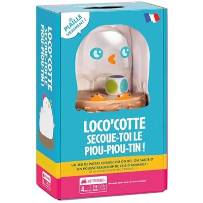Exploding Kittens Asmodee Loco'Cotte – gezelschapsspel – spel voor kinderen en familie – vanaf 4 jaar – 2 tot 6 spelers – 20 minuten – Franse versie Exploding Kittens Asmodee Loco'Cotte – gezelschapsspel – spel voor kinderen en familie – vanaf 4 jaar – 2 tot 6 spelers – 20 minuten – Franse versie