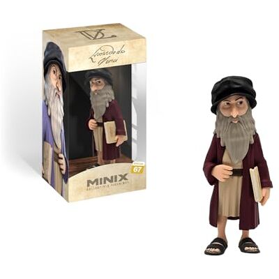 MINIX Leonardo da Vincci 12 cm verzamelfiguur voor tentoonstelling, cadeau-idee voor kinderen en volwassenen, geschiedenis en kunstfans, MN16105, meerkleurig MINIX Leonardo da Vincci 12 cm verzamelfiguur voor tentoonstelling, cadeau-idee voor kinderen en volwassenen, geschiedenis en kunstfans, MN16105, meerkleurig