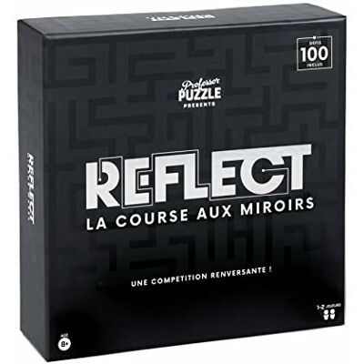 Professor PUZZLE Reflect Spiegel en doolhof spel spiegelset voor 2 spelers, zwart, wit Professor PUZZLE Reflect Spiegel en doolhof spel spiegelset voor 2 spelers, zwart, wit
