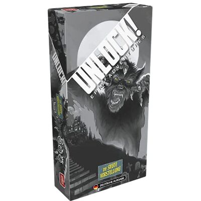 Space Cowboys Asmodee Unlock! – De zevende voorstelling familiespel raadselspel 2-6 spelers vanaf 10+ jaar 60+ minuten Duits Space Cowboys Asmodee Unlock! – De zevende voorstelling familiespel raadselspel 2-6 spelers vanaf 10+ jaar 60+ minuten Duits