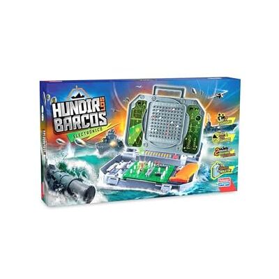 Falomir Hundir los Elektronische boten koffer klassiek tafelspel, meerkleurig (1) Falomir Hundir los Elektronische boten koffer klassiek tafelspel, meerkleurig (1)