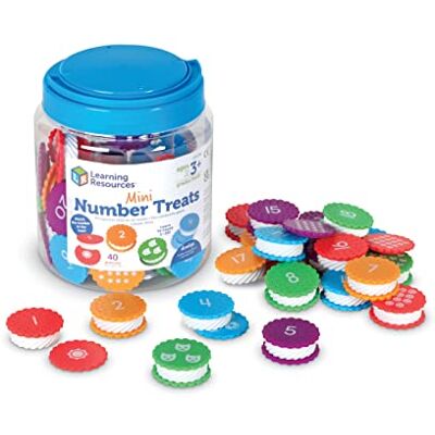 Learning Resources LER6798 Digitale mini-lekkernijen met didactische en educatieve nummers, Montessori-speelgoed voor kinderen, 3 jaar en ouder, meerkleurig, eenheidsmaat Learning Resources LER6798 Digitale mini-lekkernijen met didactische en educatieve nummers, Montessori-speelgoed voor kinderen, 3 jaar en ouder, meerkleurig, eenheidsmaat