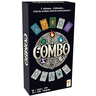 Topi Games Combo gezelschapsspellen, combinatiespel, thema's van dieren en elementen, 2 tot 6 spelers, 15 minuten, met familie of vrienden, Frans merk, cadeau voor kinderen vanaf 7 jaar Topi Games Combo gezelschapsspellen, combinatiespel, thema's van dieren en elementen, 2 tot 6 spelers, 15 minuten, met familie of vrienden, Frans merk, cadeau voor kinderen vanaf 7 jaar