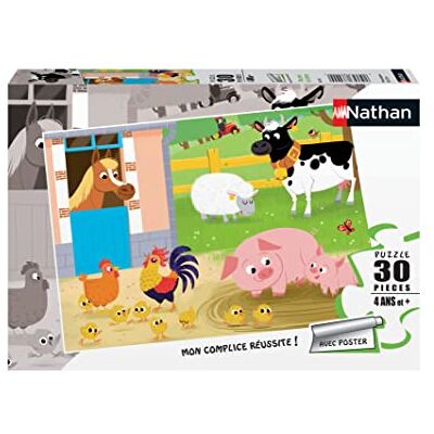Nathan Kinderpuzzel puzzel 30 p Mijn vrienden op de boerderij vanaf 4 jaar 86365 Nathan Kinderpuzzel puzzel 30 p Mijn vrienden op de boerderij vanaf 4 jaar 86365