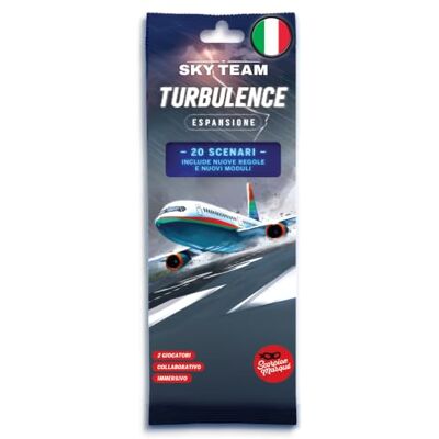 Asmodee , Sky Team Turbulence, tafelspeluitbreiding, 2 spelers, 12+ jaar, editie in het Italiaans Asmodee , Sky Team Turbulence, tafelspeluitbreiding, 2 spelers, 12+ jaar, editie in het Italiaans