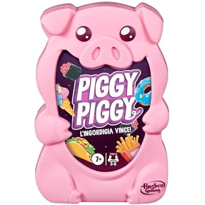 Hasbro Piggy Piggy, strategiespel voor kinderen, jongeren en volwassenen, gemakkelijk te leren, 7 jaar, multiplayer voor 2 tot 6 spelers Hasbro Piggy Piggy, strategiespel voor kinderen, jongeren en volwassenen, gemakkelijk te leren, 7 jaar, multiplayer voor 2 tot 6 spelers