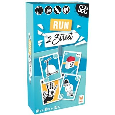 Topi Games Run 2 Street gezelschapsspel kinderspel vanaf 7 jaar 2-8 spelers Engelse versie Topi Games Run 2 Street gezelschapsspel kinderspel vanaf 7 jaar 2-8 spelers Engelse versie