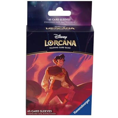 Ravensburger Disney Lorcana TCG: Skylights Aladdin kaarthoezen, 65 beschermhoezen voor Disney Lorcana ruilkaarten Ravensburger Disney Lorcana TCG: Skylights Aladdin kaarthoezen, 65 beschermhoezen voor Disney Lorcana ruilkaarten