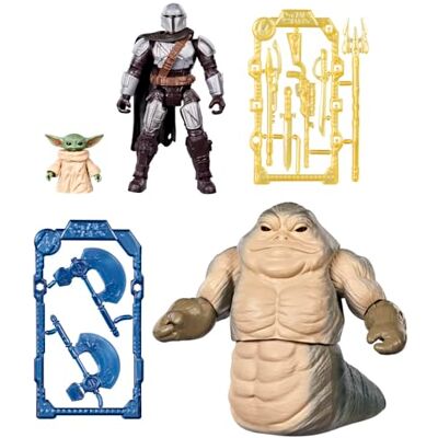 Star Wars ActionVerse De Mandalorian De Unie Maakt de Kracht, Mandaloriaanse figuren, Grogu, Rotta de Hutt, speelgoed voor meisjes en jongens, vanaf 4 jaar Star Wars ActionVerse De Mandalorian De Unie Maakt de Kracht, Mandaloriaanse figuren, Grogu, Rotta de Hutt, speelgoed voor meisjes en jongens, vanaf 4 jaar