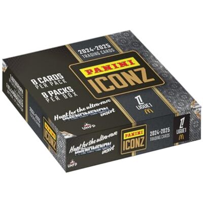 Panini Ligue 1 ICONZ Trading Cards Box 8 hoezen (8 kaarten per hoes) Panini Ligue 1 ICONZ Trading Cards Box 8 hoezen (8 kaarten per hoes)