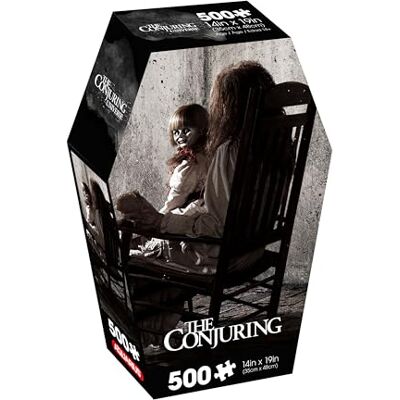 AQUARIUS The Conjuring Puzzel van 500 stukjes (500 stuks), verblindend, nauwkeurige pasvorm, officieel gelicentieerd, om te verzamelen, 35,6 x 48,3 cm AQUARIUS The Conjuring Puzzel van 500 stukjes (500 stuks), verblindend, nauwkeurige pasvorm, officieel gelicentieerd, om te verzamelen, 35,6 x 48,3 cm