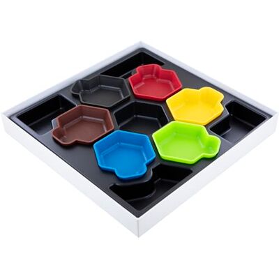 Feldherr SHELL Core Box 6 kleurrijke chipsborden en een opbergdoos voor speelaccessoires, chips, meeples en andere kleine voorwerpen. Feldherr SHELL Core Box 6 kleurrijke chipsborden en een opbergdoos voor speelaccessoires, chips, meeples en andere kleine voorwerpen.