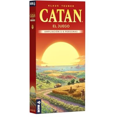 Devir Catan uitbreiding voor 5 en 6 spelers van het basisspel, gezelschapsspel met vrienden, 10 jaar (BGCATAN56) Devir Catan uitbreiding voor 5 en 6 spelers van het basisspel, gezelschapsspel met vrienden, 10 jaar (BGCATAN56)