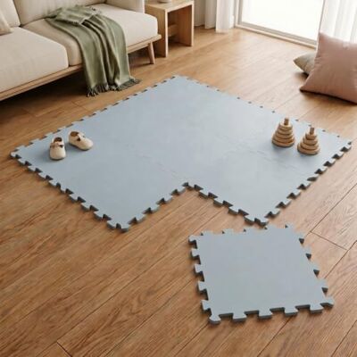 LittleTom 9-delige vloermat voor baby's vanaf de eerste maand – 30 x 30 cm – tegels van EVA-schuim – zacht speeloppervlak voor de ontwaking – vierkanten antislip puzzel – bekleding voor de kinderkamer LittleTom 9-delige vloermat voor baby's vanaf de eerste maand – 30 x 30 cm – tegels van EVA-schuim – zacht speeloppervlak voor de ontwaking – vierkanten antislip puzzel – bekleding voor de kinderkamer