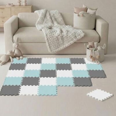 LittleTom 27-delige vloermat voor baby's vanaf de eerste maand – 30 x 30 cm – tegels van EVA-schuim – zacht speeloppervlak om te ontwaken – vierkante antislip puzzel – bekleding voor de kinderkamer LittleTom 27-delige vloermat voor baby's vanaf de eerste maand – 30 x 30 cm – tegels van EVA-schuim – zacht speeloppervlak om te ontwaken – vierkante antislip puzzel – bekleding voor de kinderkamer