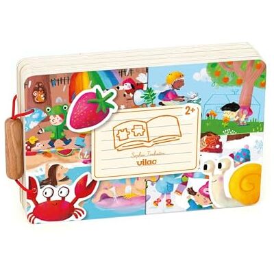 Vilac Livre Puzzles Les 4 Saisons par S. Touliatou 4 Puzzles & 4 Encastrements Bois Cycles Nature Vocabulaire & Logique Inspiration Montessori Cadeau Éducatif dès 2 Ans 7911 Vilac Livre Puzzles Les 4 Saisons par S. Touliatou 4 Puzzles & 4 Encastrements Bois Cycles Nature Vocabulaire & Logique Inspiration Montessori Cadeau Éducatif dès 2 Ans 7911