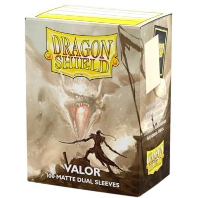 Dragon ARCANE Tinmen 15059 Dual Matte: Valor 100 Count Standaard Size Sleeves Dragon ARCANE Tinmen 15059 Dual Matte: Valor 100 Count Standaard Size Sleeves