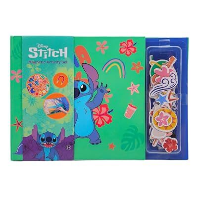 Disney Stitch Magnetisch boek voor kinderen vanaf 3 jaar, magnetische activiteitenset met figuren en scènes, educatief speelgoed en stickers, creatief magneetspel voor thuis Disney Stitch Magnetisch boek voor kinderen vanaf 3 jaar, magnetische activiteitenset met figuren en scènes, educatief speelgoed en stickers, creatief magneetspel voor thuis