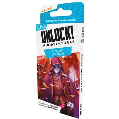 Space Cowboys Unlock! Mini-avonturen De vlucht van de engel Escape Bordspel voor volwassenen en gezinnen Vanaf 10 jaar Van 1 tot 6 spelers 30-45 minuten per partij Spaans Space Cowboys Unlock! Mini-avonturen De vlucht van de engel Escape Bordspel voor volwassenen en gezinnen Vanaf 10 jaar Van 1 tot 6 spelers 30-45 minuten per partij Spaans
