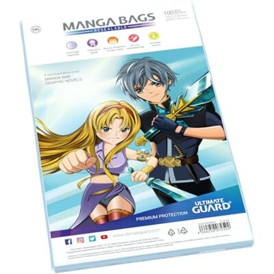 Ultimate Guard UGD020011 100 stuks manga-cartoon-tassen, maat Ultimate Guard UGD020011 100 stuks manga-cartoon-tassen, maat