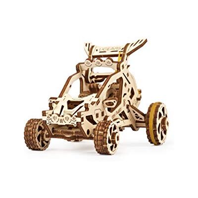 UGEARS Mini Buggy 3D-puzzel voor kinderen en volwassenen mechanische modelset voor klein motorvoertuig houten modelbouwsets voor volwassenen om te bouwen voor jongens en meisjes UGEARS Mini Buggy 3D-puzzel voor kinderen en volwassenen mechanische modelset voor klein motorvoertuig houten modelbouwsets voor volwassenen om te bouwen voor jongens en meisjes