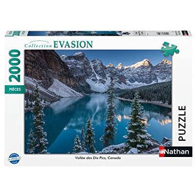 Nathan Puzzel 2000 stukjes Vallei van de Tien Pics, Canada Volwassenen en kinderen vanaf 14 jaar Hoogwaardige puzzel Perfecte inbouw Escape collectie 87312 Nathan Puzzel 2000 stukjes Vallei van de Tien Pics, Canada Volwassenen en kinderen vanaf 14 jaar Hoogwaardige puzzel Perfecte inbouw Escape collectie 87312