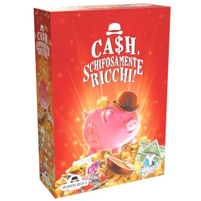 Ghenos Games CaSh, brutaal rijk – kaartspel – 2-7 spelers – 7+ jaar – 20-40 minuten Ghenos Games CaSh, brutaal rijk – kaartspel – 2-7 spelers – 7+ jaar – 20-40 minuten