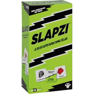 Asmodee SLAPZI – gezelschapsspel – kaartspel – sfeerspel voor volwassenen en kinderen vanaf 8 jaar – 2 tot 8 spelers – 10 minuten – Franse versie, Moose Toys Asmodee SLAPZI – gezelschapsspel – kaartspel – sfeerspel voor volwassenen en kinderen vanaf 8 jaar – 2 tot 8 spelers – 10 minuten – Franse versie, Moose Toys