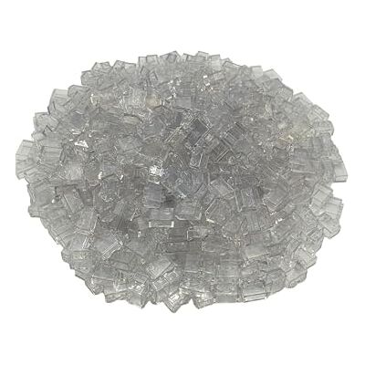 Lego Bouwaccessoires 1 x 2 transparante bouwstenen zonder speld, los 50 stuks per verpakking Lego Bouwaccessoires 1 x 2 transparante bouwstenen zonder speld, los 50 stuks per verpakking