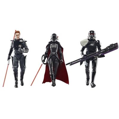 Star Wars De zwarte serie, tweede zus figuren, Cal Kestis, Purge Trooper, 15 cm, Jedi: Fallen Order Star Wars De zwarte serie, tweede zus figuren, Cal Kestis, Purge Trooper, 15 cm, Jedi: Fallen Order