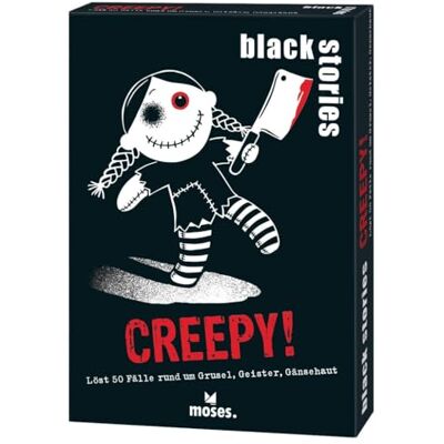 moses Black Stories Creepy!: Löst 50 vakken rond Grusel, Geister, Gänsehaut moses Black Stories Creepy!: Löst 50 vakken rond Grusel, Geister, Gänsehaut