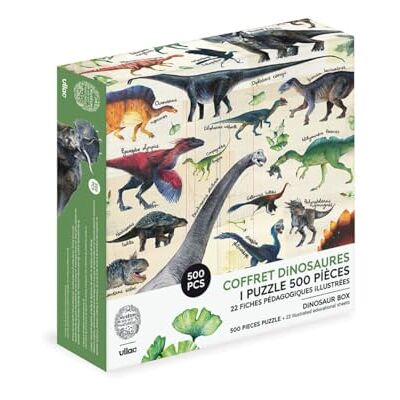 Vilac Dinosaurus puzzel 500 stukjes Museum, 9625, meerkleurig Vilac Dinosaurus puzzel 500 stukjes Museum, 9625, meerkleurig