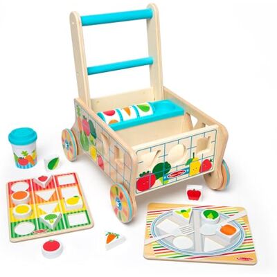 Melissa & Doug 30732 Houten winkelwagentje met vormensorteerder en puzzels Houten speelgoed Vormensorteerder voor baby's Ontwikkelingsspeelgoed 12 maanden Cadeau voor babyjongen en meisje Melissa & Doug 30732 Houten winkelwagentje met vormensorteerder en puzzels Houten speelgoed Vormensorteerder voor baby's Ontwikkelingsspeelgoed 12 maanden Cadeau voor babyjongen en meisje