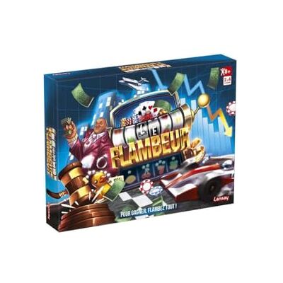 Lansay Le Flambeur – gezelschapsspel – vanaf 8 jaar – strategie tussen vrienden of familie – 2 tot 4 spelers – Lansay Le Flambeur – gezelschapsspel – vanaf 8 jaar – strategie tussen vrienden of familie – 2 tot 4 spelers –