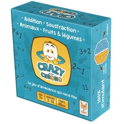 Topi Games CC1-MI-849001 Crazy Chrono Dieren en vruchten Bordspel Topi Games CC1-MI-849001 Crazy Chrono Dieren en vruchten Bordspel