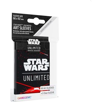 Asmodee Gamegenic Star Wars Unlimited GGS15032ML verzamelkaarthoezen, 60 stuks, rood Asmodee Gamegenic Star Wars Unlimited GGS15032ML verzamelkaarthoezen, 60 stuks, rood