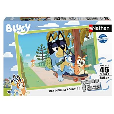 Nathan Kinderpuzzel 45 stukjes Middag met het gezin Bluey Meisjes of jongens vanaf 5 jaar Hoogwaardige puzzel dik en duurzaam karton dieren 86166 Nathan Kinderpuzzel 45 stukjes Middag met het gezin Bluey Meisjes of jongens vanaf 5 jaar Hoogwaardige puzzel dik en duurzaam karton dieren 86166